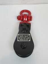 H419bb 3 Snatch Block With Shackle 2 Ton Wll 38 Wire Rope
