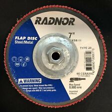 Radnor 64000661 7 X 58 11 60 Grit Type 29 Ceramic Flap Disc
