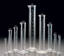 5ml 500ml Bomex Borosilicate Glass Lab Graduated Cylinder Round Polypropylene