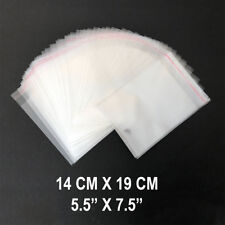 Clear Resealable Self Adhesive Seal Cello Lip Amp Tape Plastic Bags 55 X 75