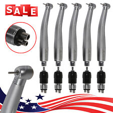 5 Nsk Style Dental High Speed Turbine Handpiece Push With 4 Hole Quick Coupler