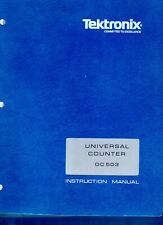 Tektronix Dc 503 Universal Counter Instruction Manual 070 1411 01