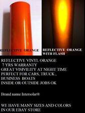 12 X 48 Orange Reflective Vinyl Adhesive Cutter Sign Hight Reflectivity