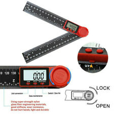 Electronic Lcd Digital Angle Finder 8 Protractor Gauge Ruler With Batteries