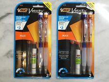 Bic Velocity Max Mechanical Pencil Eraser Lead Medium 07mm 2pk 2 Ea 4 Total