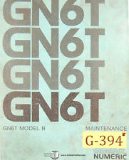 General Numeric Gn6t Model B Fanuc Maintenance Programming Manual