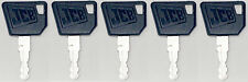 5 Equipment Ignition Keys For Jcb New Holland Ford Terex Caterpillar Skytrak