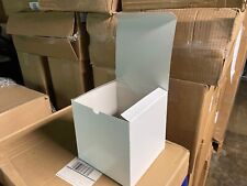 7 X 7 X 7 White Merchandise Retail Packaging Chipboard Gift Boxes 100 Pc