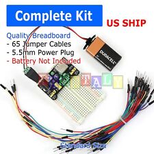 400 Point Solderless Breadboard 65 Pcs Jumper Cable Mb 102 Power Supply Module