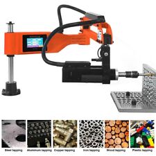Universal 360 Electric Tapping Machine Flexible Arm M3 M16 Chuck Touch Screen