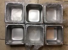Vollrath Super Pan Ii Steam Table 16 Size 4 Lot 6 Stainless Steel Pans 30642