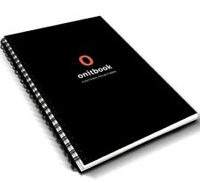 Student A5 Project Book Notepad For University Or College Black 300pgs Onitbook