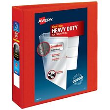 Avery Heavy Duty View Binder 2 In Slant Rings Red 79911 500 Sheets
