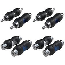 New Listingrcc K8 4 Pack Rca Female To Female Couplers And 4 Pack Rca Male To Male Adapters