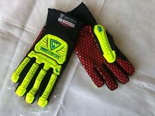 1 Pair L Westchester R2 Rig Cat 5 Cut Resistant Silicone Palm Rigging Gloves