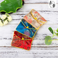 5pcs Jewellery Jewelry Silk Pouch Packaging Bags Wedding Party Gift B W