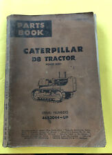 Vintage Caterpillar D8 Tractor Power Shift Bulldozer Parts Book Catalog