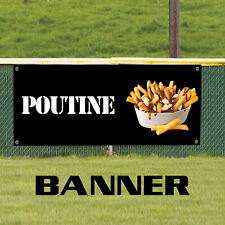 Poutine Crispy Potato Chips French Fries Lawn Banner Sign With Grommets