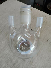 Kimax Glass Usa 2000ml 2l Round Bottom 3 Arm Neck Boiling Reaction Flask Vessel