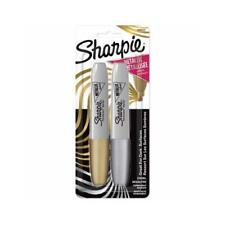 Sharpie Metallic Permanent Markers 2pkg Gold Amp Silver