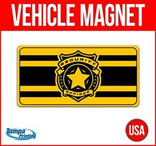 Security Badge Heavy Duty Vehicle Magnet Truck Car Sticker Decal Sign Caution