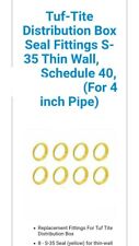 8 Tuf Tite Distribution Box Seal Slip Fittings S 35 Thin Wall Schedule 40 Yellow