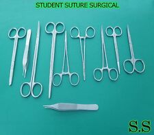 10 Pc Student Suture Surgical Pack Set Kit Instruments Ds 734