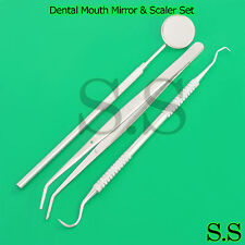 Dentist Dental Mouth Mirror Amp Scaler Hygiene Examination Cleaning Set Pr 0030