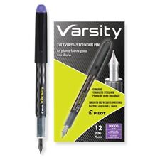 90008 Pilot Varsity Disposable Fountain Pen Medium Point Purple Pack Of 12