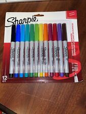 Sharpie Ultra Fine Point Permanent Markers Assorted 12 Count