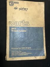 Cat Caterpillar 953 Track Loader Parts Manual 3204 Engine March 1984 Sebp1317