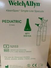 Welch Allyn Kleenspec Pediatric Specula 3mm Box Of 500 52133 New