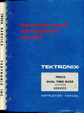 Original Tektronix Instruction Manual For The Dc505a Universal Countertimer