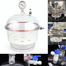 150mm Polycarbonate Vacuum Desiccator Laboratory Dessicator Dryer Plastic 20cm