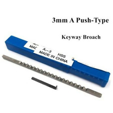 Cnc Machine Tools 3mm A Push Type Keyway Broach Cutter Cutting Hss Metric Size