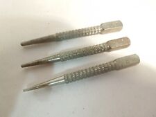 Metal Nail Punch Set Of 3 Non Slip 132 232 And 332 H1211 Made In Usa
