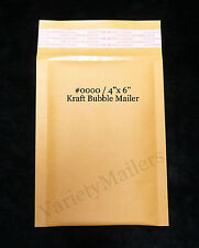 120 Kraft Bubble Envelopes 0000 4x 6 Small Self Sealing Padded Mailers