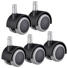 5pcs Office Chair Caster Rubber Swivel Wheels Replacement Heavy Duty 2 Inch