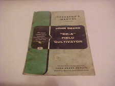 Vintage Original John Deere Operators Manual Cc A Field Cultivator