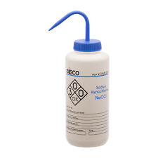 Sodium Hypochlorite Wash Bottle Bleach 1000ml Ldpe Eisco Labs