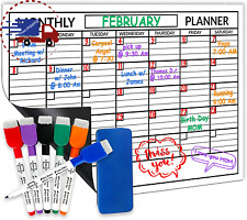 Magnetic Monthly Calendar Planner Dry Erase White Board Month Planner