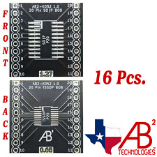 Soic20 Tssop20 Black Pcb Adapter Boards For Smd To Dip Panel Of 16