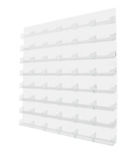 48 Pocket Business Gift Card Holder Acrylic Wall Display Rack White With Clear