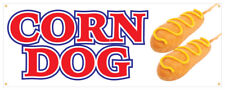 24 Corn Dog Sticker Hot Dog Hot Fresh On A Stick Concession Stand Sign