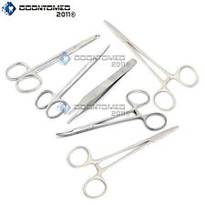6 Pcs Suture Scissors Forceps Hemostats Needle Holders Surgical Instruments