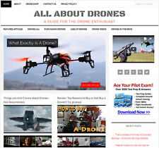 New Design Drones Blog Niche Website Business For Sale Automatic Content