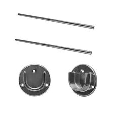 2 Pc 4 Ft Round Tubing Combo With 4 Pc U Flange Half Round Wall Flanges