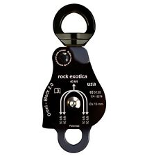 Rock Exotica Omni Block 20 Black Pulley Double Sheave Block 12 Inch Rope 36kn