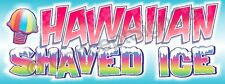 15x4 Hawaiian Shaved Ice Banner Sign Snow Sno Cones Concessions Stand Fair