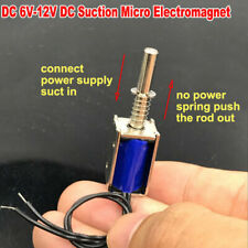 Mini Dc3v 12v Electromagnet Solenoid Valve Suction Type Push Pull Frame For Lock